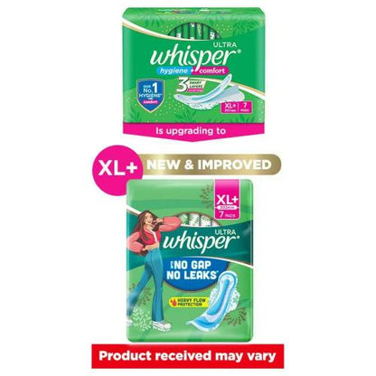 Whisper Ultra Clean Xl Wings Sanitary Pads 7 Pcs