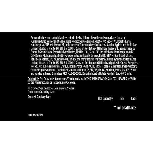 Whisper Ultra Night Xl+ Wings Sanitary Pads 15 pcs