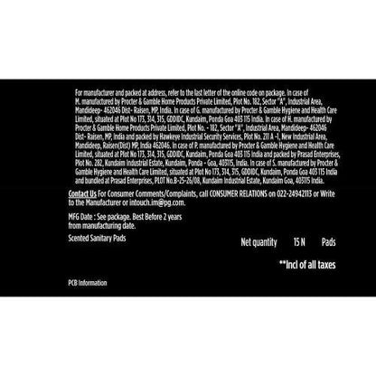 Whisper Ultra Night Xl+ Wings Sanitary Pads 15 pcs