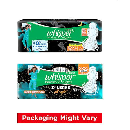 Whisper Ultra Nights Xxxl Wings pack of 10