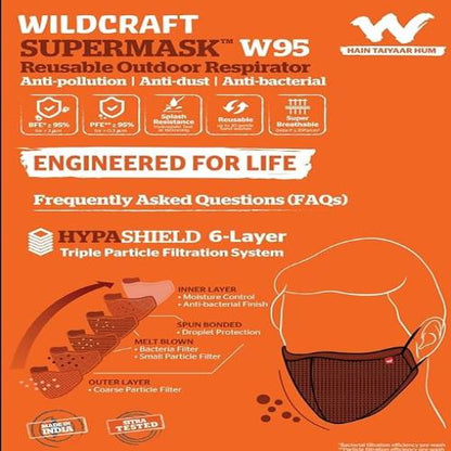 Wildcraft Outdoor Mask Black lar ge