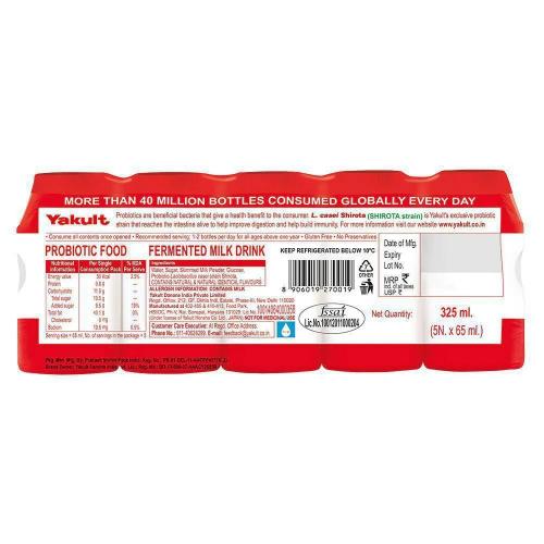 Yakult Probiotic Drink Bottle 325 Ml