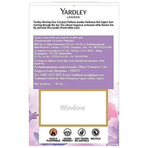Yardley London Compact Morning Dew Perfume 18 ml