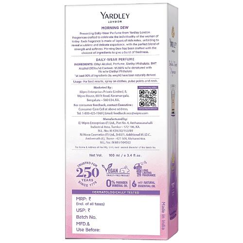 Yardley London Edc Morning Deo 100 ml