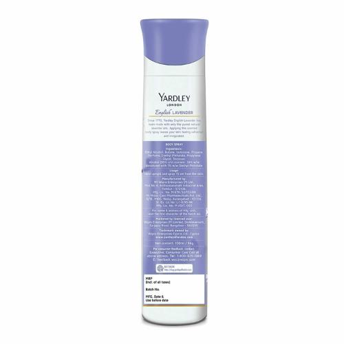 Yardley London English Lavender Gas Deo 150 ml