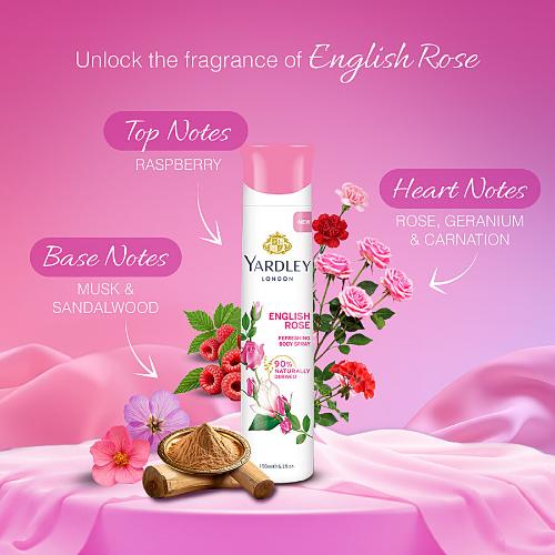 Yardley London English Rose Gas Deo 150 ml