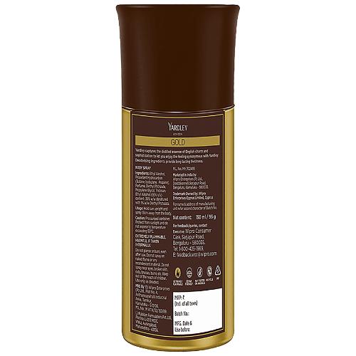 Yardley London Gold Gas Deodorant 150 ml