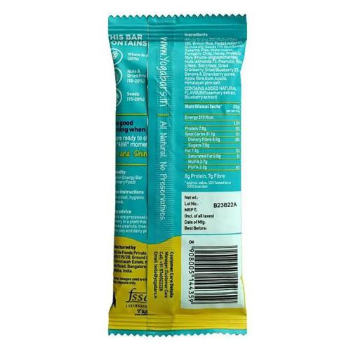 Yogabar Blueberry Pie Breakfast Bar 45 gm