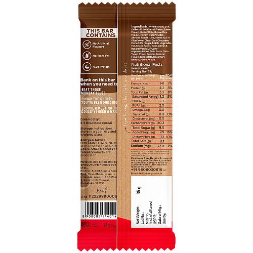 Yogabar Chocolate Chunk Nut 38 gm