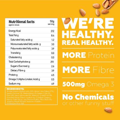 Yogabar No Sugar Almond & Cranberries 400 gm