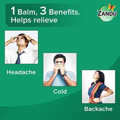 Zandu Balm For Headache, Backache & Cold 50 Ml
