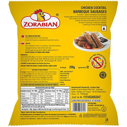 Zorabian Chicken Cocktail Barbeque Sausage 250 g