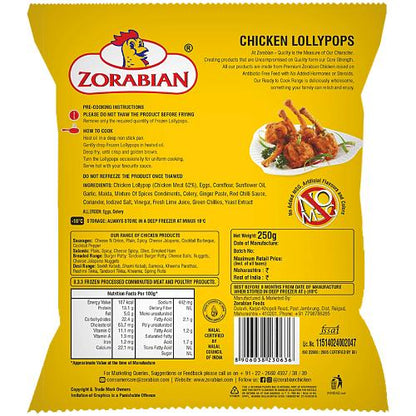 Zorabian Chicken Lollypops 250 g