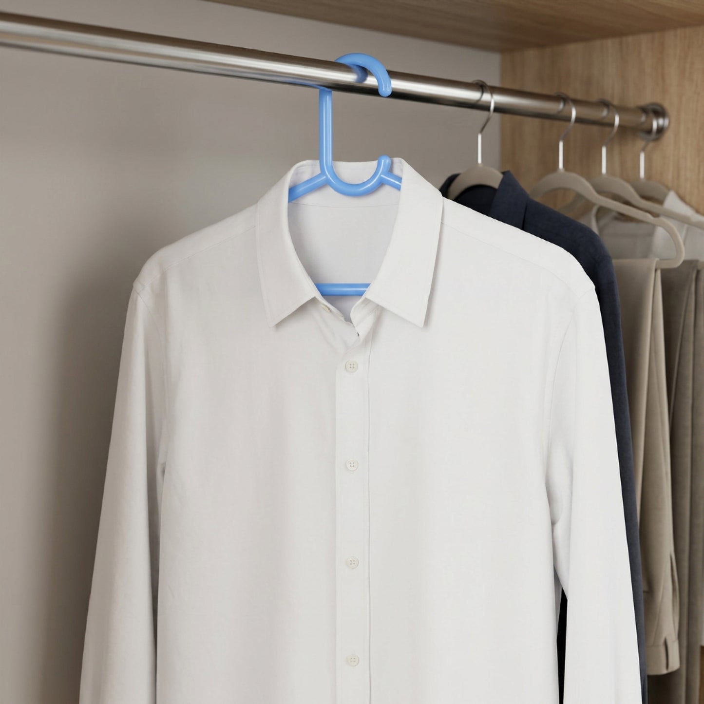 Smartle Plastic Hanger Blue set of 6